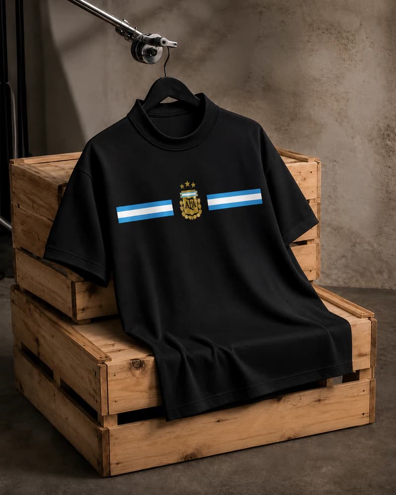TX77 Argentina Black Men's Dropshoulder