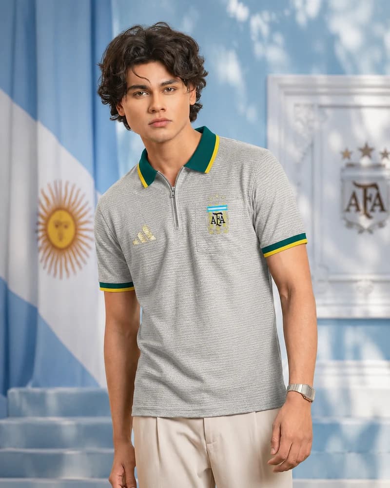 PL160 Brown Argintina Men's Polo